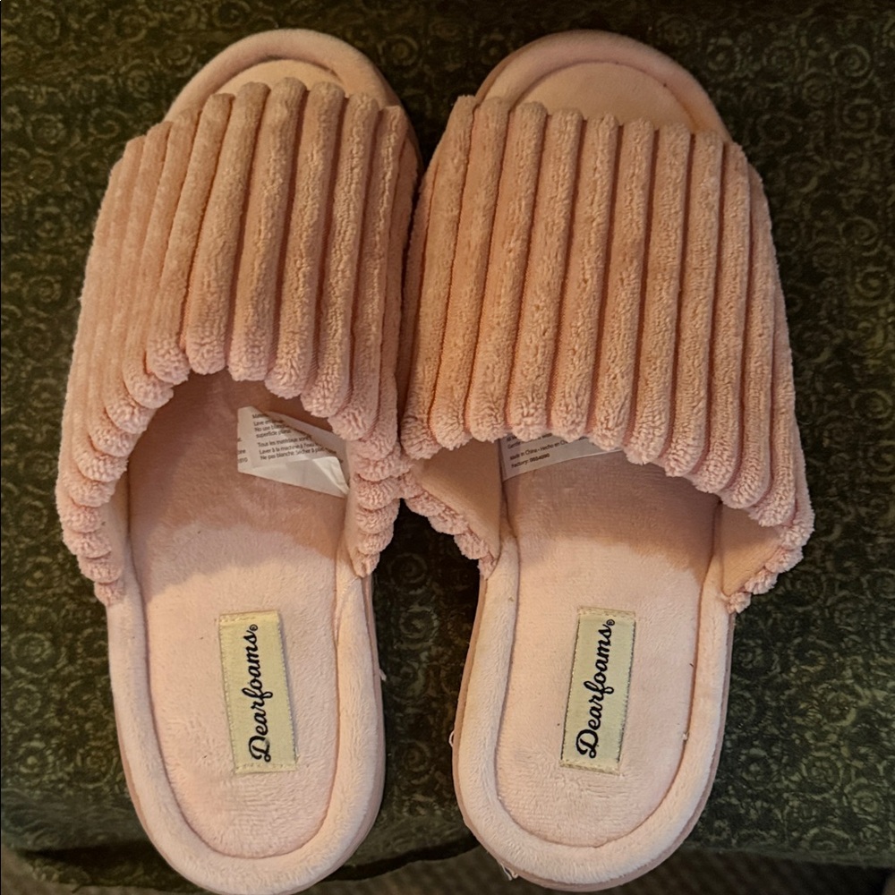 Dearfoams Blush Pink Women's Slippers